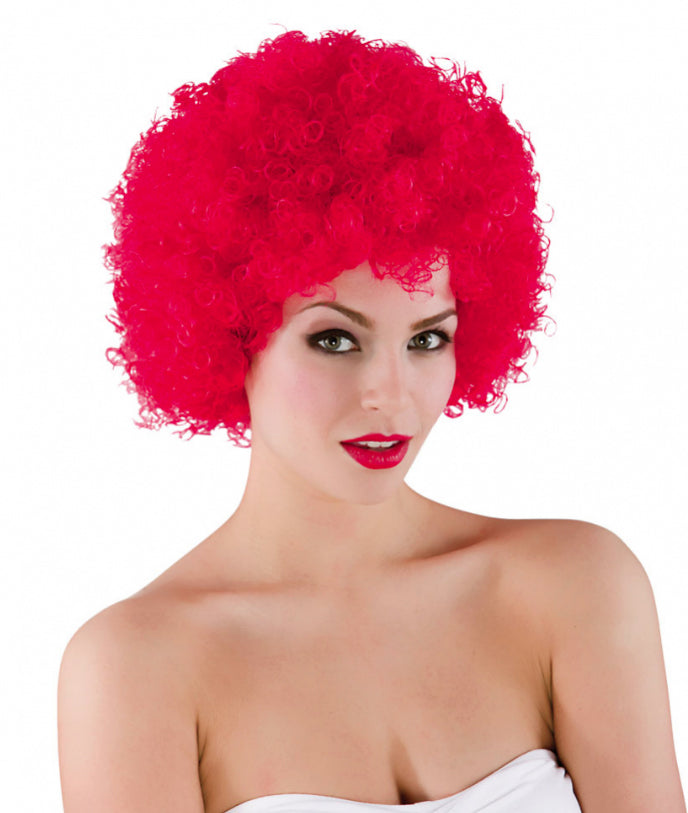 Red Funky Afro Wig Playful Hair Accessory
