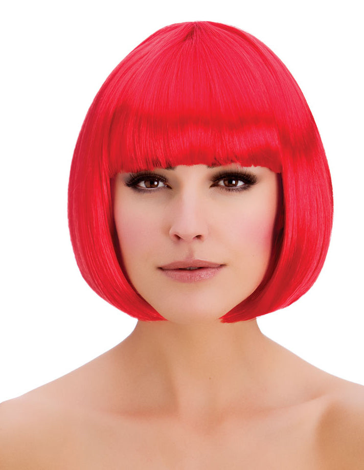 Ladies Red Diva Wig Striking Hairpiece