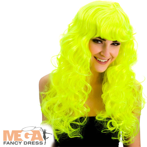 Foxy Neon Yellow Wig