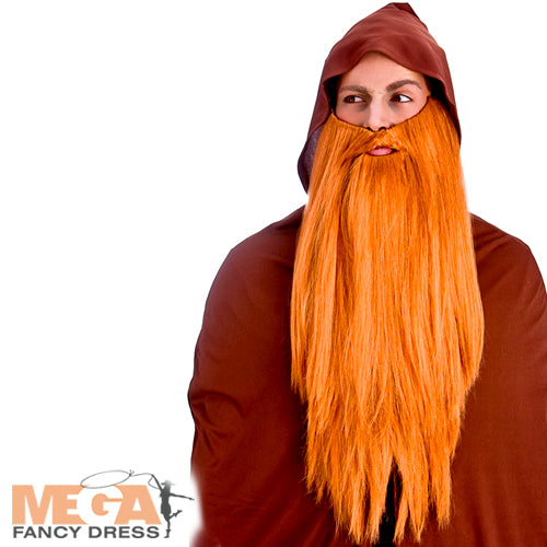 Ginger Deluxe Long Beard Men's Costume Accessory