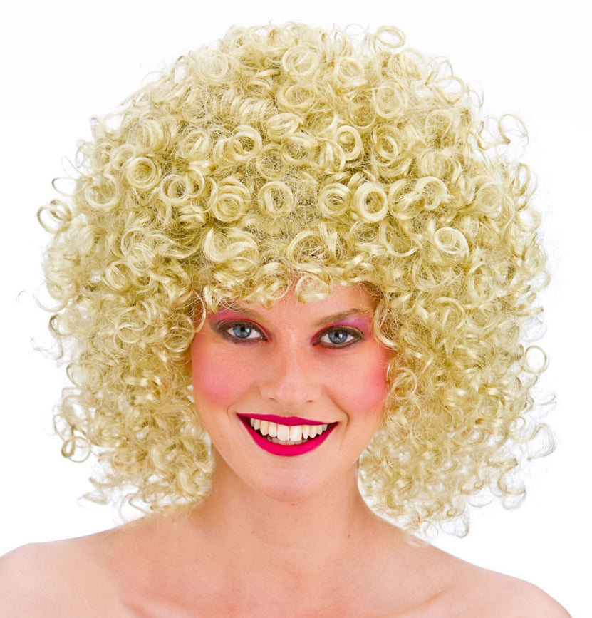 Blonde 80s Disco Perm Ladies Wig