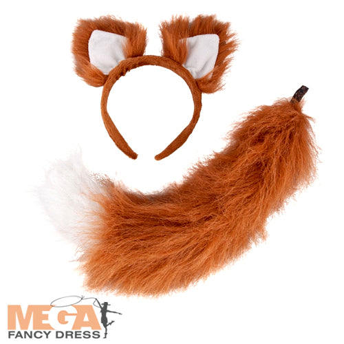 Deluxe Fox Ears & Tails Animal Costume Accessory