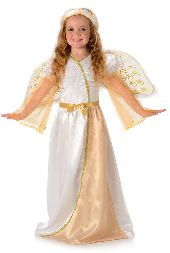 Angelic Angel Girls Costume Celestial Fancy Dress