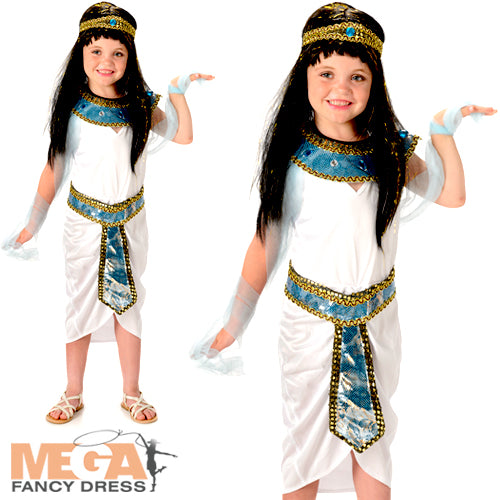 Queen Cleopatra Girls Costume Historical Fancy Dress