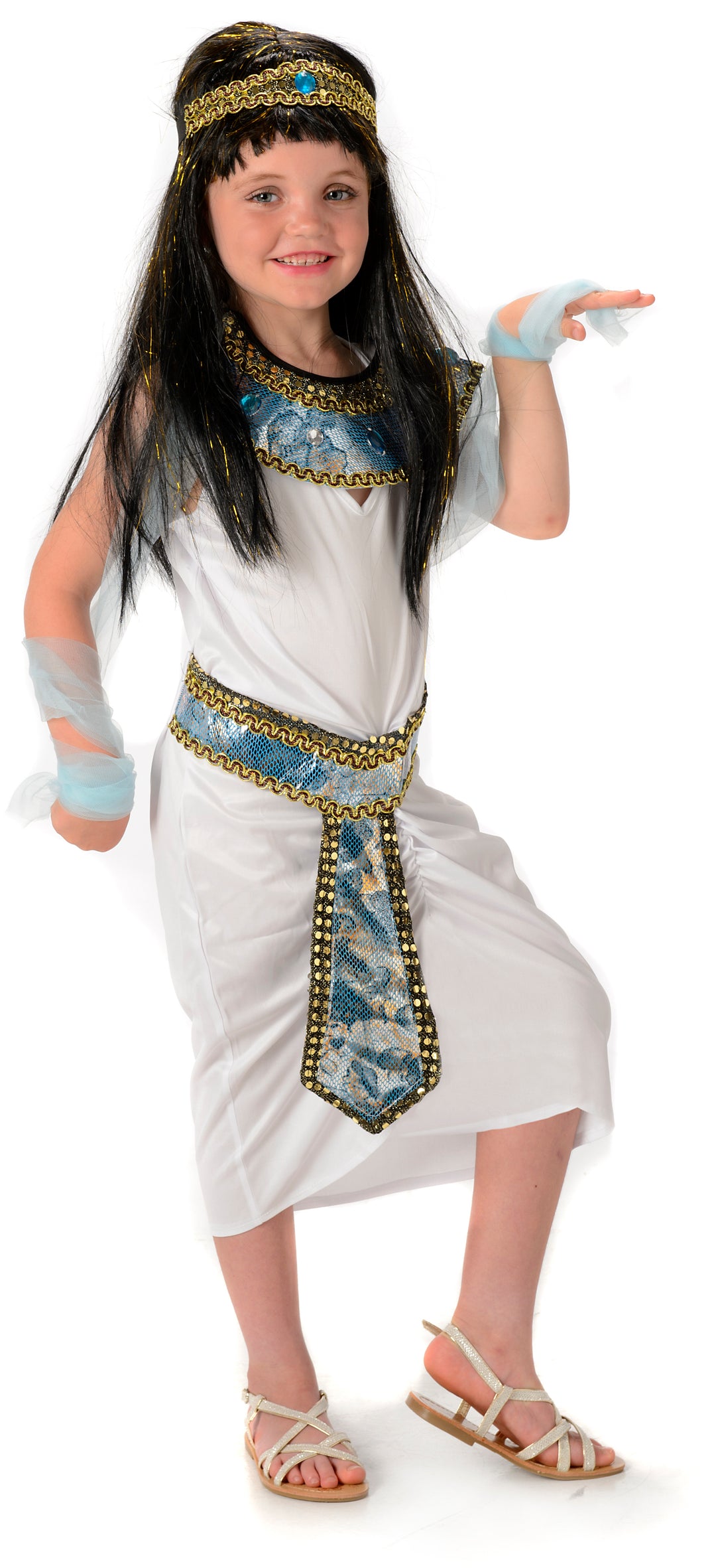 Queen Cleopatra Girls Costume Historical Fancy Dress