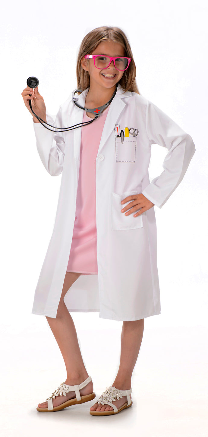 Girls Hospital Doctor Surgeon Uniform Occupations Costume