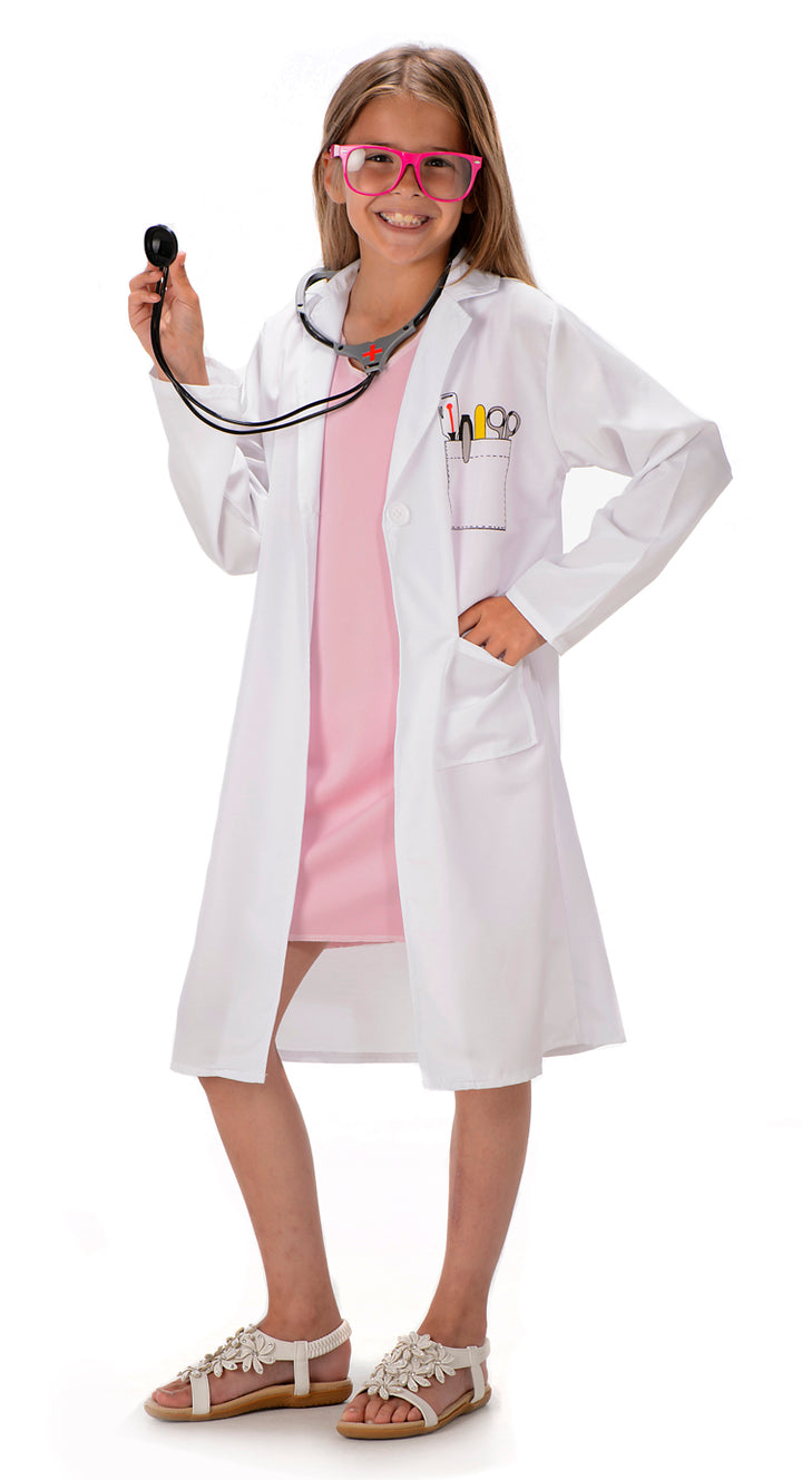 Girls Hospital Doctor Surgeon Uniform Occupations Costume