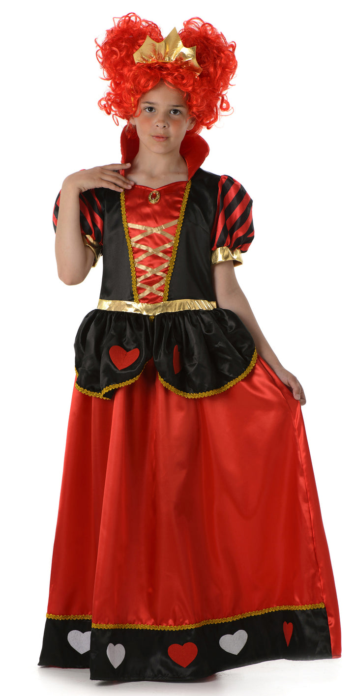 Girls' Queen of Hearts Fairytale Dress Costume