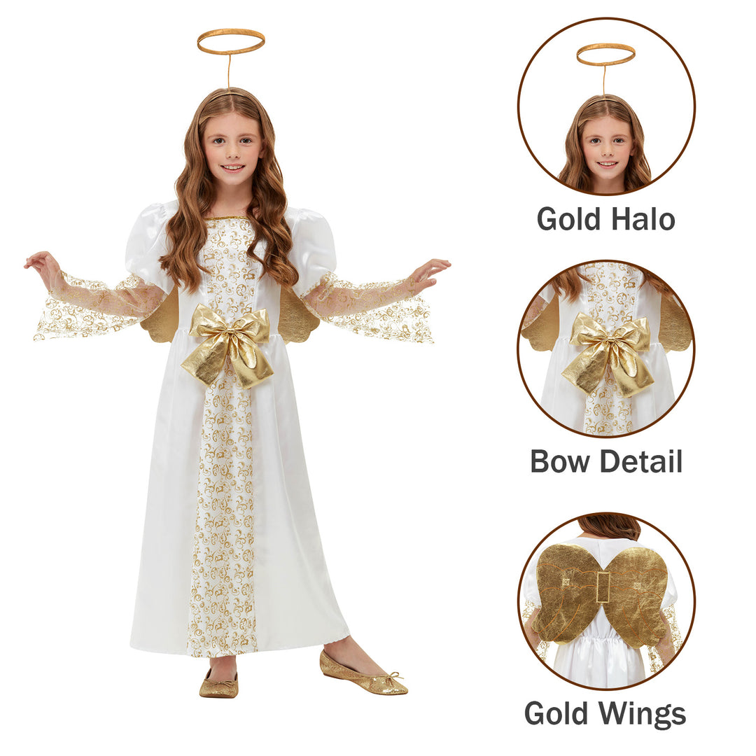 Girls' Angel Religious Costume