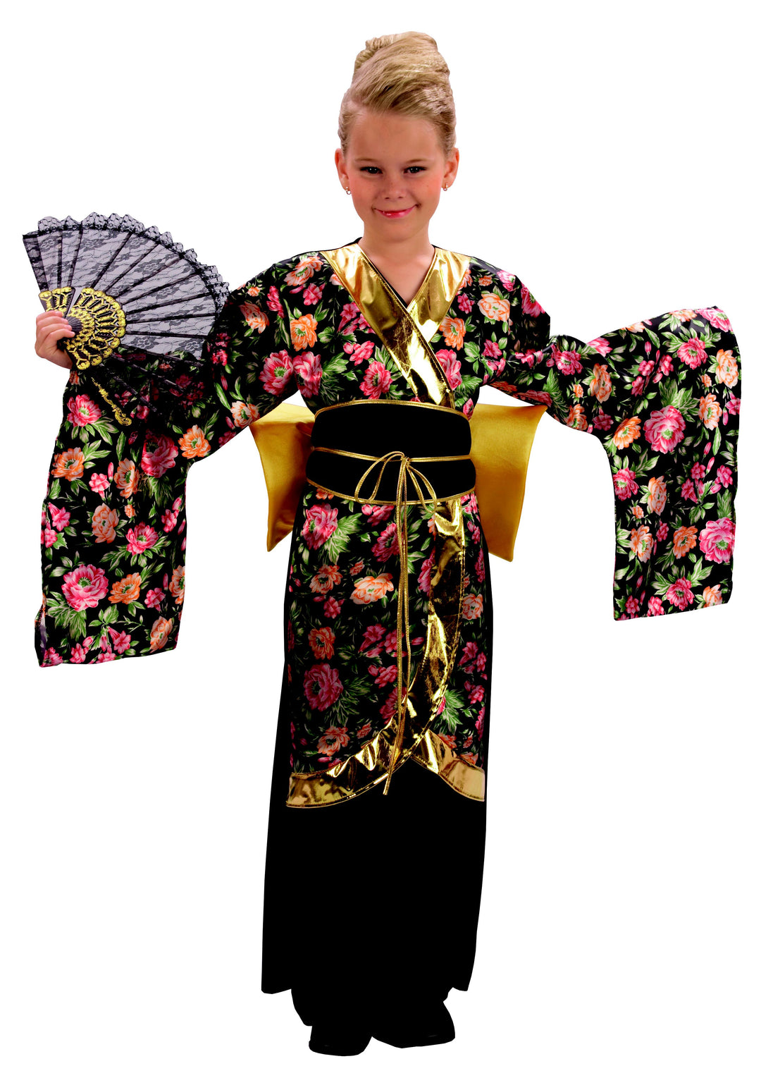 Girls Geisha Kimono Japanese National Dress Fancy Dress Costume