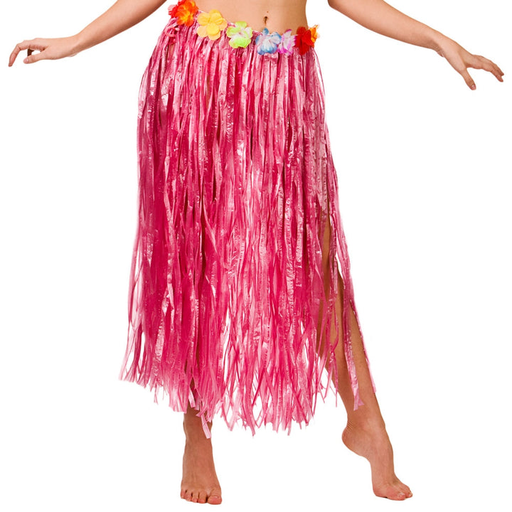 Ladies' Pink Hula Skirt Hawaiian Accessory