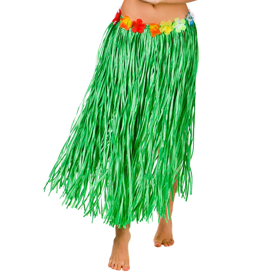 Green Hula Skirt Hawaiian Accessory