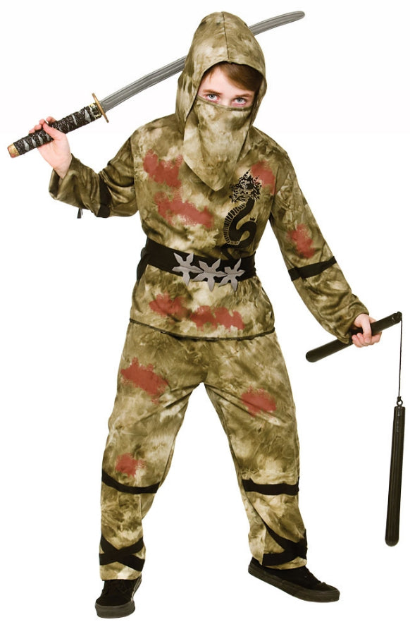 Zombie Ninja Boys' Warrior Costume