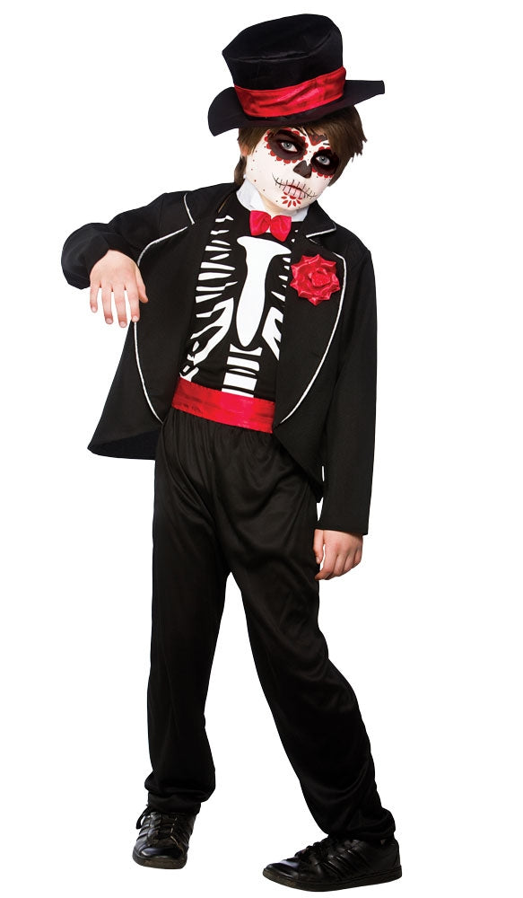 Shop Day of the Dead Zombie Boys' Costume | Mega Fancy Dress – Mega ...