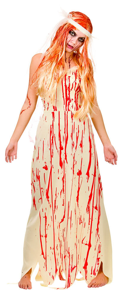 Ladies Blood Covered Bride/Prom Girl Costume
