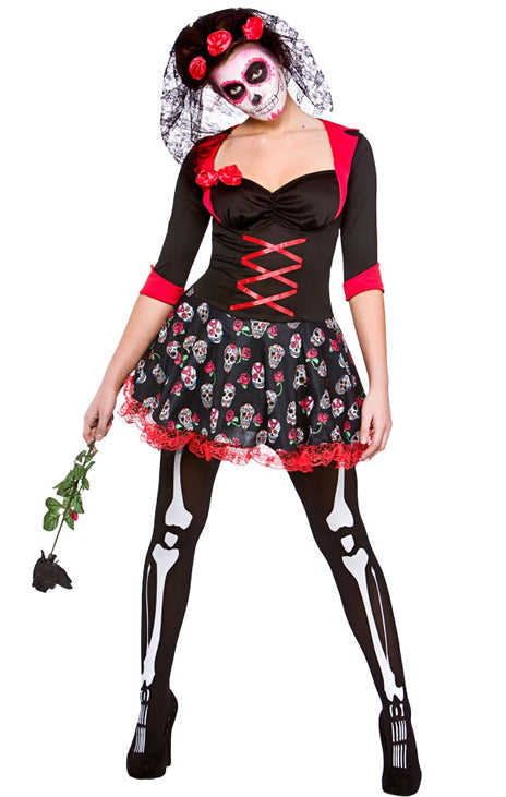 Day Of The Dead Darling Ladies Costume