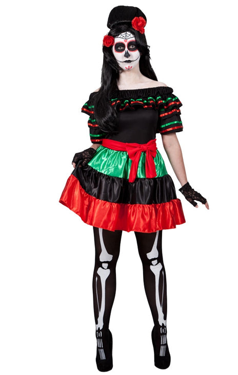 Mexican Day Of The Dead Ladies Costume