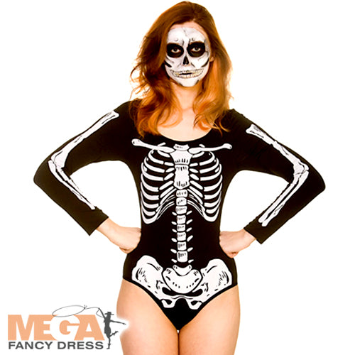 Skeleton Leotard Ladies Costume Accessory