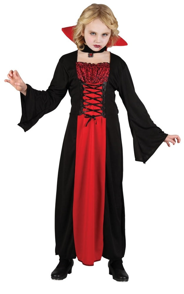 Girls Vampiress Halloween Costume