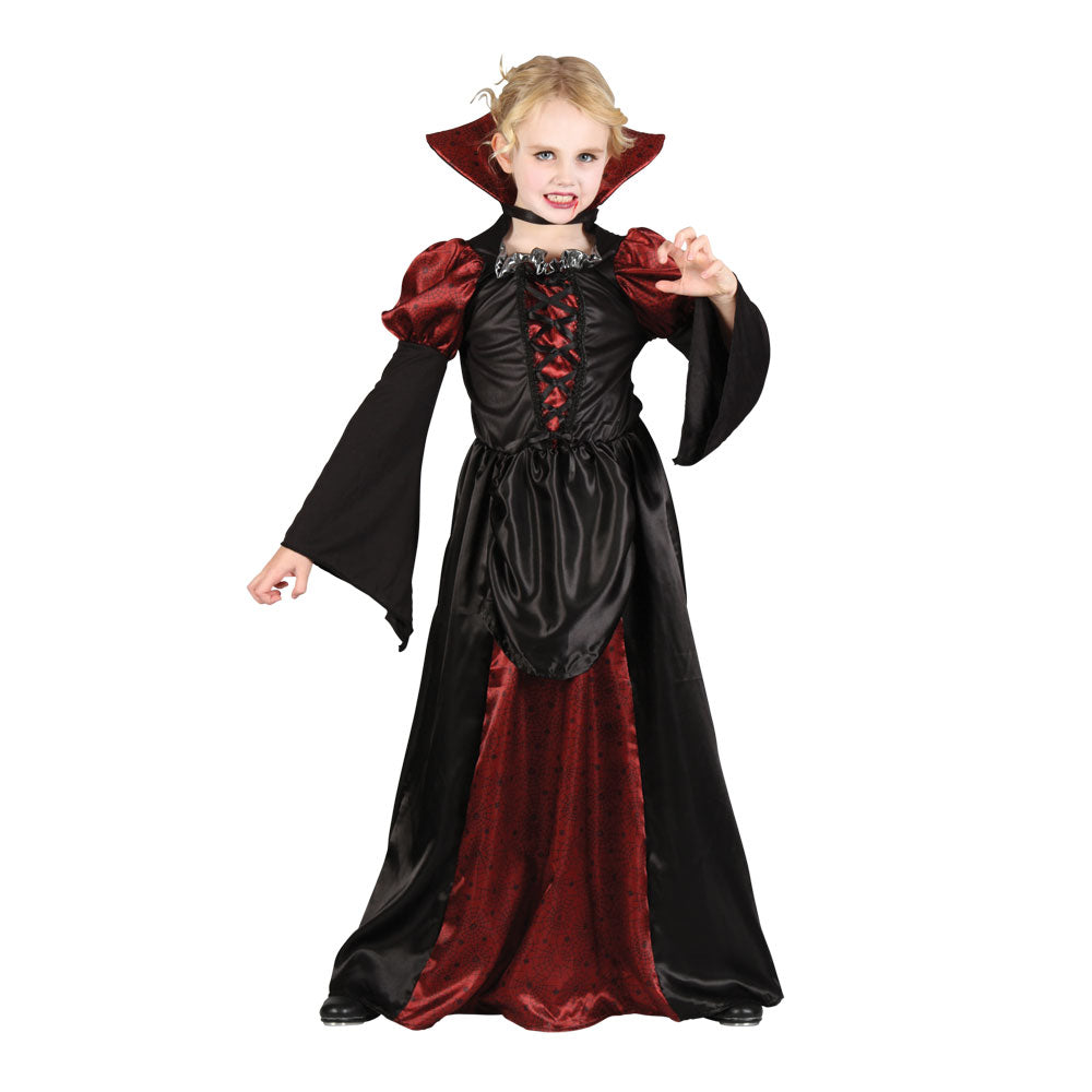 Girl's Wicked Queen Halloween Fancy Dress Costume