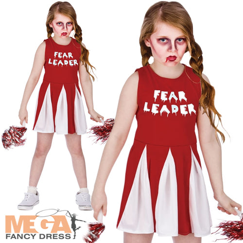 Fear Leader Girls Zombie Costume
