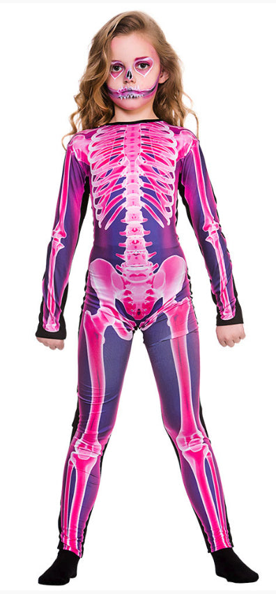 Pink X-Ray Jumpsuit Girls Costume