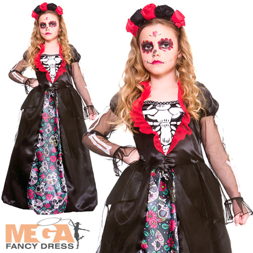 Deluxe Day of the Dead Girls Costume