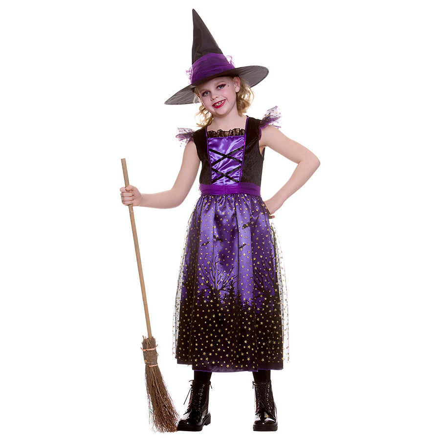 Girls Enchanting Witch Halloween Magical Costume