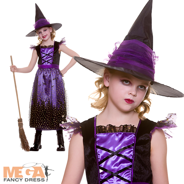 Girls Enchanting Witch Halloween Magical Costume