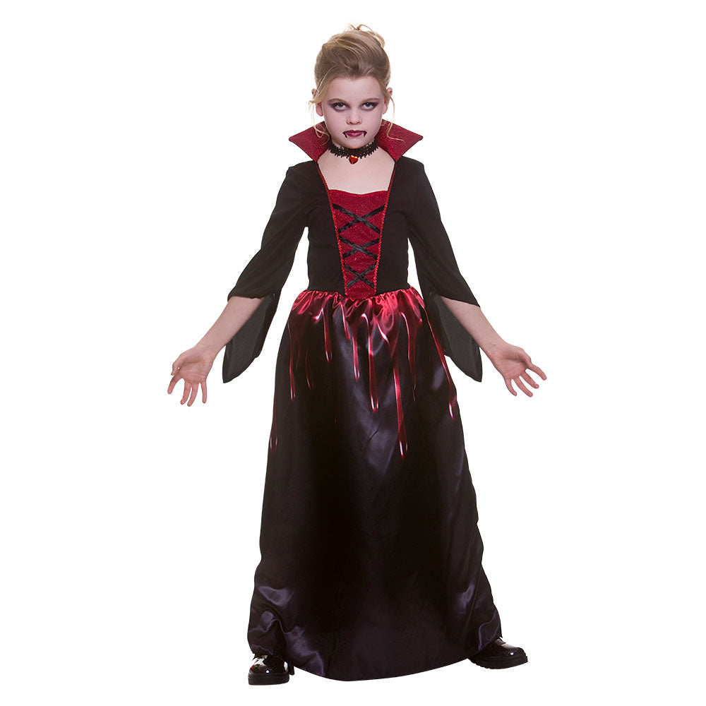 Shop Girls Bloodthirsty Vampiress Vampire Costume | Mega Fancy Dress ...