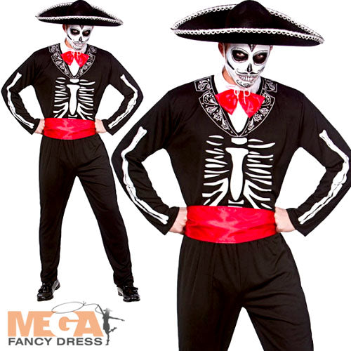Mariachi Day of the Dead Cultural Celebration Mens Fancy Dress