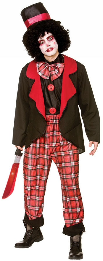 Deluxe Freaky Clown Nightmarish Circus Mens Costume