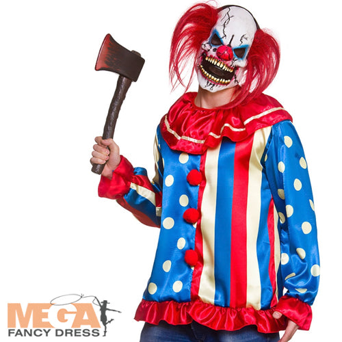 Krazy Killer Clown Nightmarish Circus Mens Costume