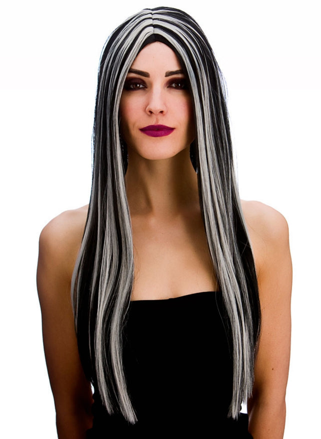 Black and Silver Witch Ladies Wig