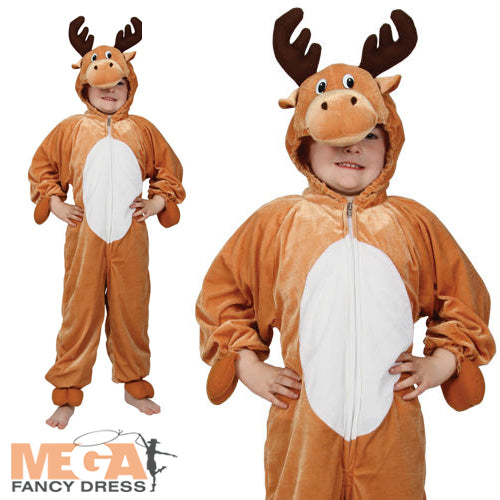 Kids Reindeer Christmas Holiday Fancy Dress Costume