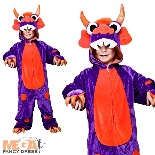 Purple Monster Imaginary Creature Costume