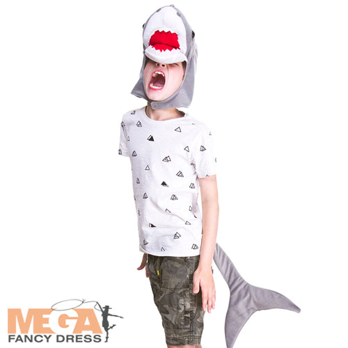 Kids Shark Head & Tail Deep Sea Animal Costume