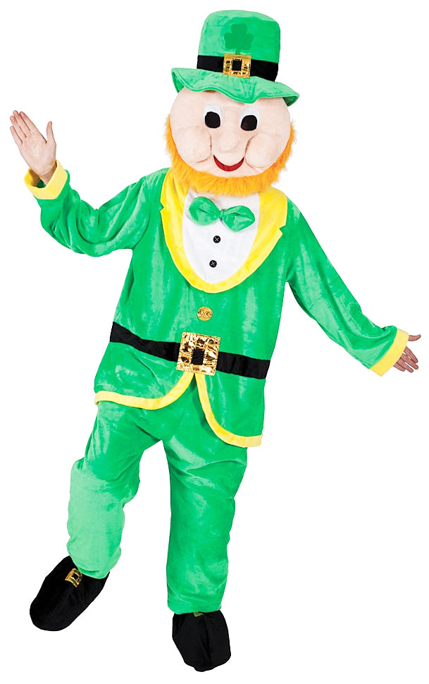 Mens & Ladies Lucky Leprechaun St Patricks Day Mascot Costume