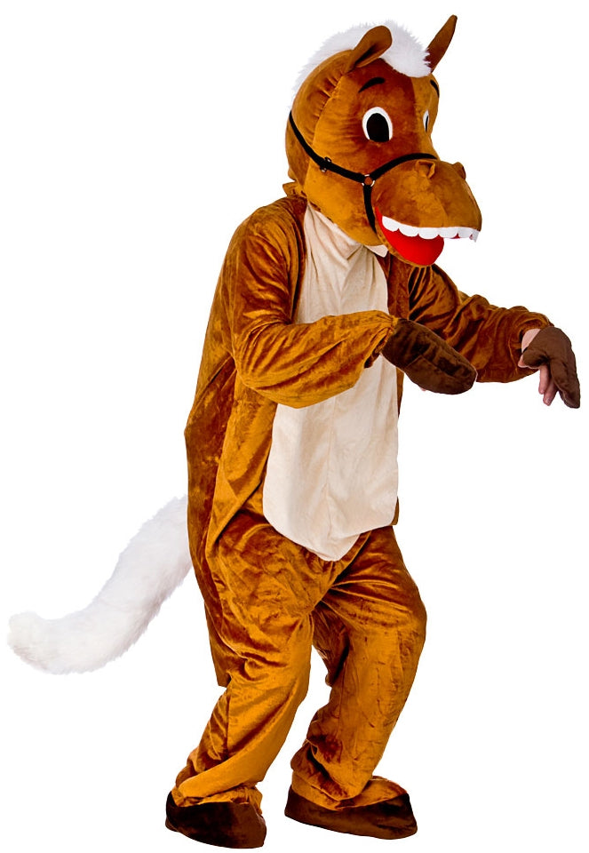 Adults Happy Horse Mascot Animal Book Fancy Dress Charity Costume