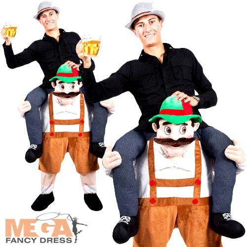 Adults Carry Me Bavarian Beer Guy Octoberfest Germany Fancy Dress Costume