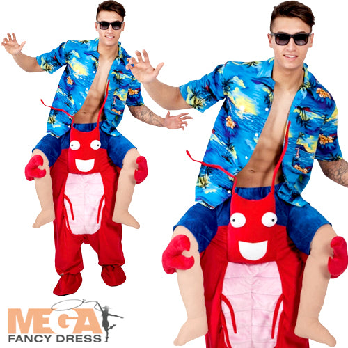 Adults Carry Me Lobster Sea Animal Fancy Dress Costume