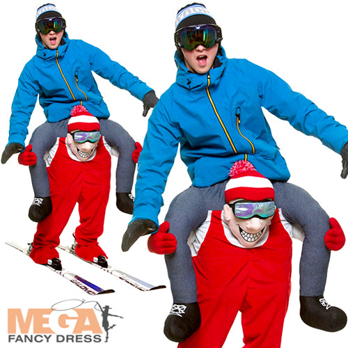 Carry Me Skiier Winter Sports Adults Costume