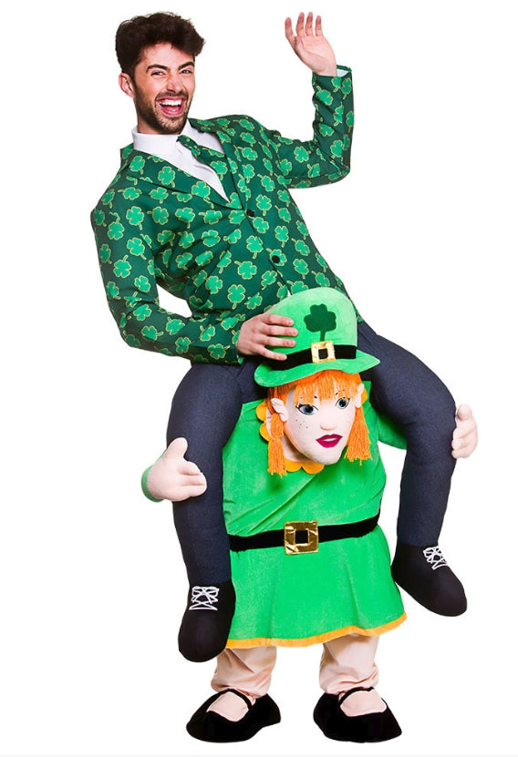 Carry Me Leprechaun Lass Irish Folklore Costume