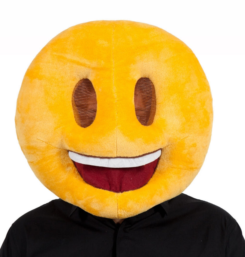 Smiling Emoji Face Mask Happy Emoji Accessory