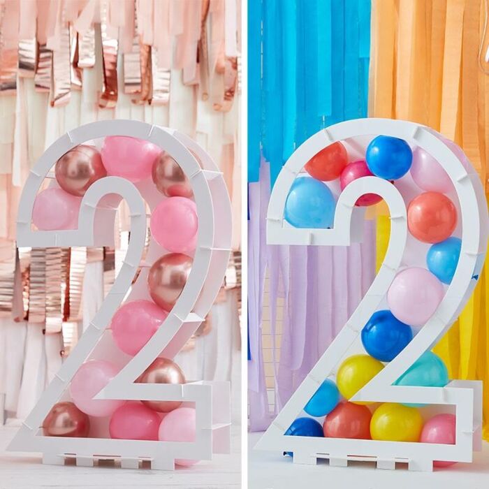 Balloon Mosaic Number Stand - 2
