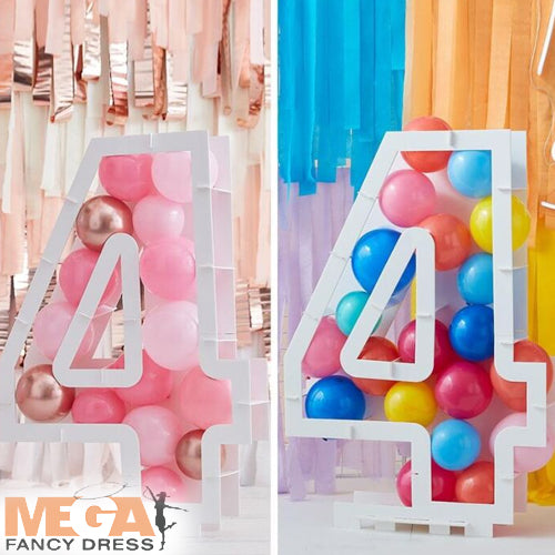 Balloon Mosaic Number Stand - 4