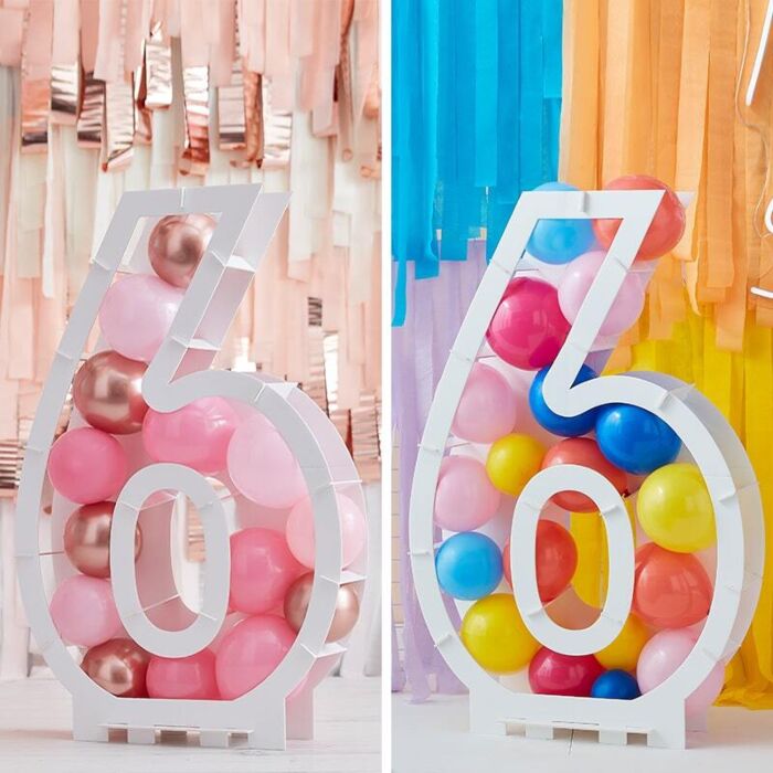 Balloon Mosaic Number Stand - 6