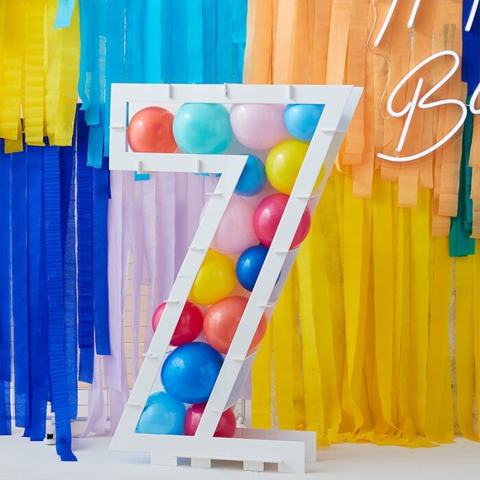 Balloon Mosaic Number Stand - 7