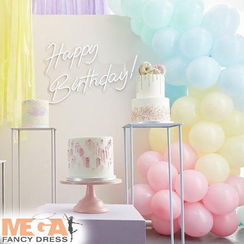 Mixed Pastels Balloon Arch Kit Gentle Celebration Decor
