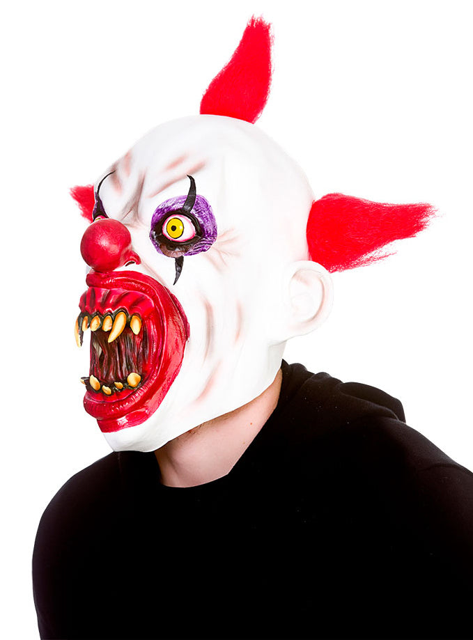 Cannibal Clown Latex Mask Horrifying Circus Accessory